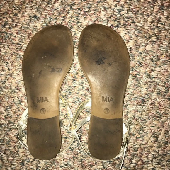 Mia silver rhinestone sandals - Picture 2 of 2